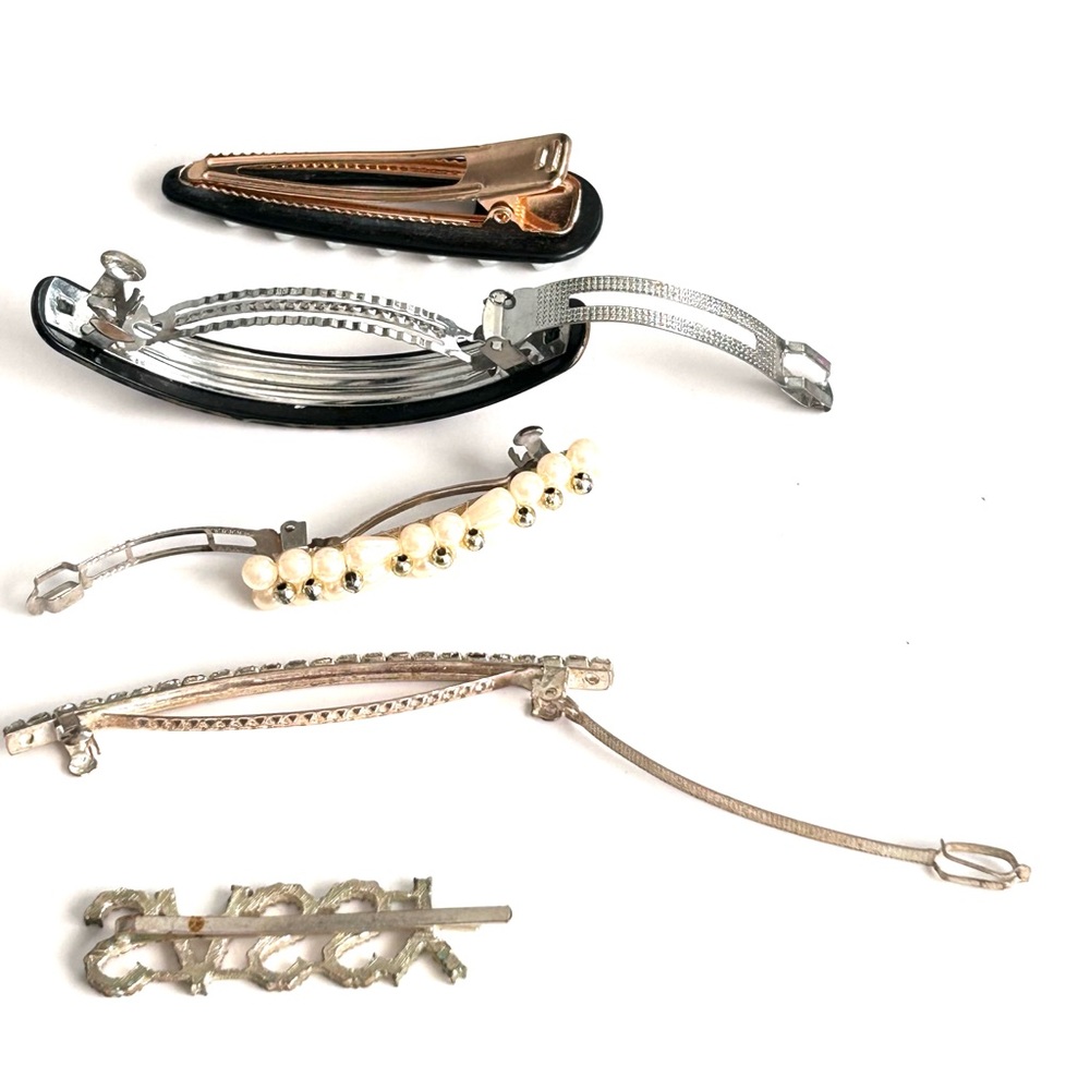 Hair Accessory Lot of 5 Barrettes Hair Clip Bobby Pin - Picture 6 of 7